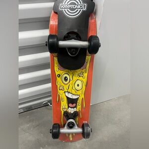 Kids Skateboard with Orange and Yellow Design